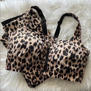 Victoria's Secret Leopard Print Workout Outfit